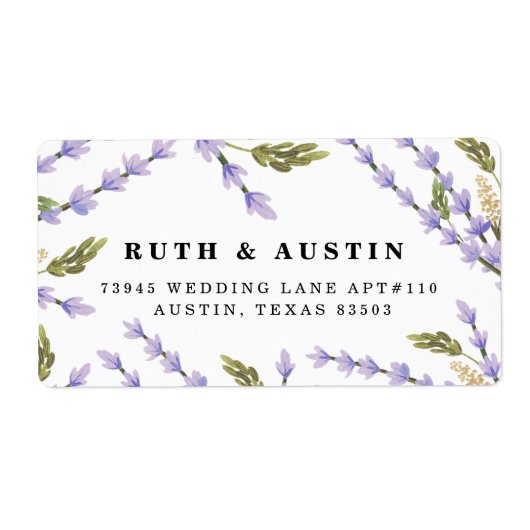 Lavender Fields Etiket (Voorkant)