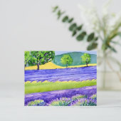 Lavender fields France Briefkaart (Staand voorkant)