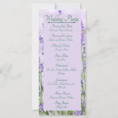 Lavender Fields huwelijksprogramma (Achterkant)