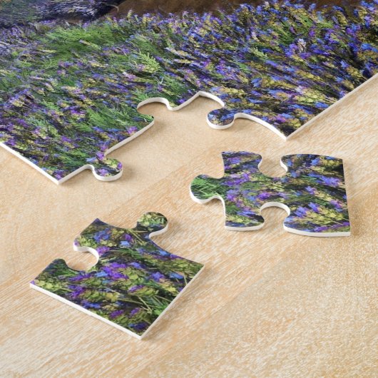 Lavender Fields Jigzaag Puzzle Legpuzzel (Zijkant)