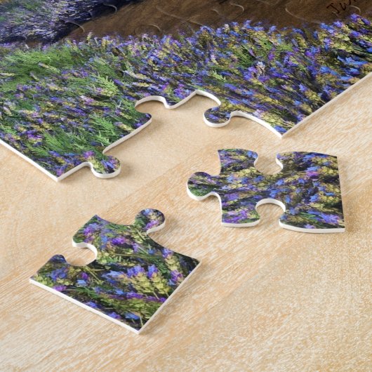 Lavender Fields Jigzaag Puzzle Legpuzzel (Zijkant)