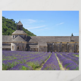 Lavender Fields of Senanque Abbey Scrapbook Paper