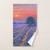 Lavender Fields op Sunset Bad Handdoek (Handdoek)