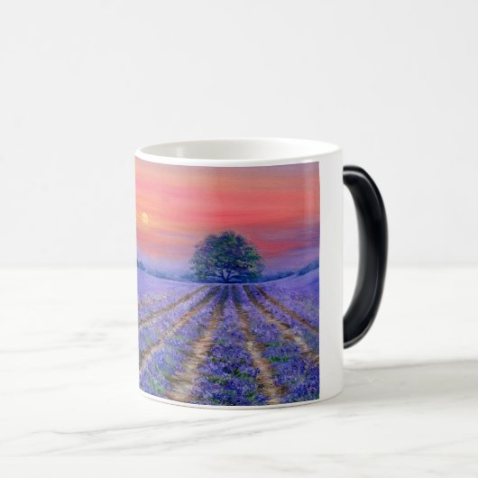 Lavender Fields op Sunset Magische Mok (Voorkant rechts)