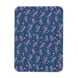 Lavender Fields patroon in Paars Magneet