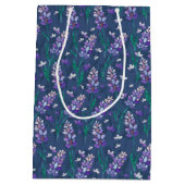 Lavender Fields patroon in Paars Medium Cadeauzakje (Achterkant)
