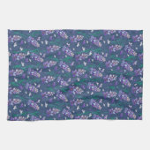 Lavender Fields patroon in Paars Theedoek (Horizontaal)