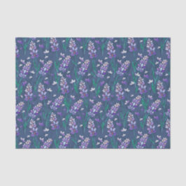 Lavender Fields patroon in Paars Tissuepapier