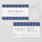 Lavender Fields patroon in Paars Visitekaartje (Voorkant / Achterkant)