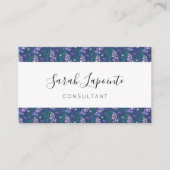 Lavender Fields patroon in Paars Visitekaartje (Voorkant)
