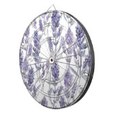 Lavender Fields | Purple Watercolor Flower Pattern Dartbord (Voorkant Rechts)