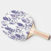 Lavender Fields | Purple Watercolor Flower Pattern Tafeltennisbatje (Zijkant)