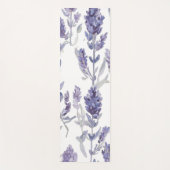 Lavender Fields | Purple Watercolor Flower Pattern Yogamat (Voorkant)