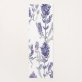 Lavender Fields | Purple Watercolor Flower Pattern Yogamat (Achterkant)