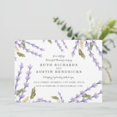 Lavender Fields repesal Dinner Kaart (Staand voorkant)