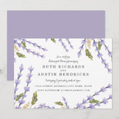 Lavender Fields repesal Dinner Kaart (Voorkant / Achterkant)