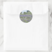 Lavender Fields Ronde Sticker (Tas)