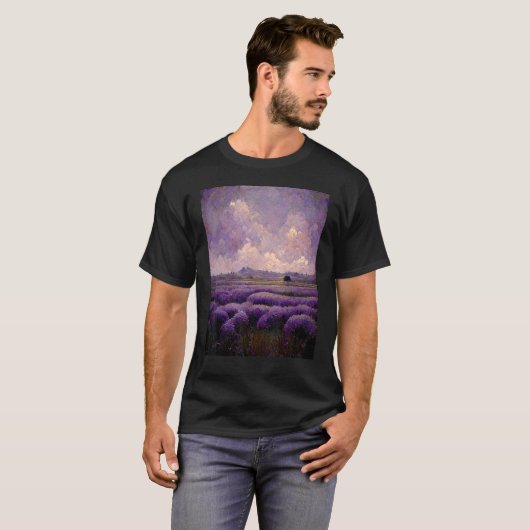 Lavender Fields T-shirt (Voorkant volledig)