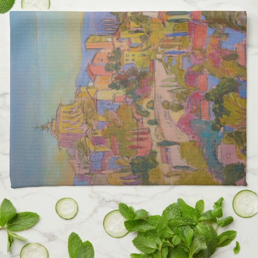 Lavender Fields Towel Theedoek (Gevouwen)