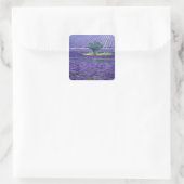 Lavender fields, Vence, Provence, Frankrijk Vierkante Sticker (Tas)