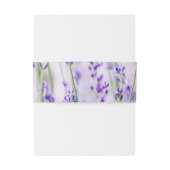 Lavender Fields Wedding Invitation Belly Band Uitnodigingen Wikkel (Achterkant Voorbeeld)