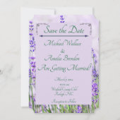 Lavender Fields Wedding Save the Date Kaart (Voorkant)