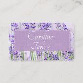 Lavender Fields Wedding Standaard Place Card Plaatskaartje (Voorkant)