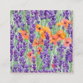 Lavender Fields Western Wedding Enclosure Card Informatiekaartje (Achterkant)