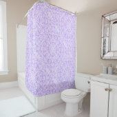 Lavender Filigree Lace Shower Curtain Douchegordijn (In situ)