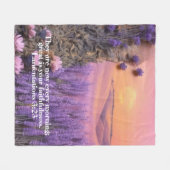 Lavender Fleece Blanket Lamentations 3:23 (Voorkant (Horizontaal))
