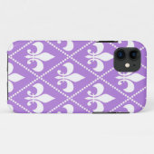 Lavender Fleur de Lis Case-Mate iPhone Case (Achterkant (horizontaal))