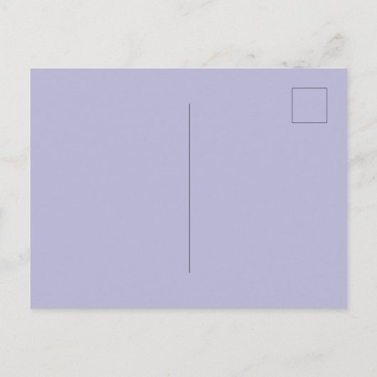 Lavender floral arch White script bruiloft invitat Briefkaart (Achterkant)