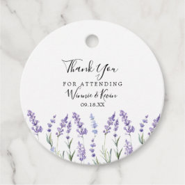 Lavender Floral Bedankjes Labels