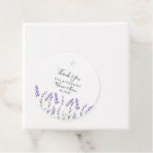 Lavender Floral Bedankjes Labels (In situ)