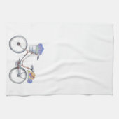 Lavender Floral  Bicycle Farmhouse Theedoek (Horizontaal)