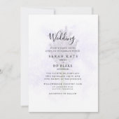 Lavender Floral Bride Parents Splash Wedding Kaart (Voorkant)