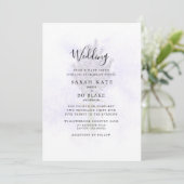 Lavender Floral Bride Parents Splash Wedding Kaart (Staand voorkant)