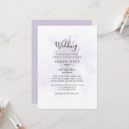 Lavender Floral Bride Parents Splash Wedding Kaart