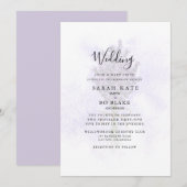 Lavender Floral Bride Parents Splash Wedding Kaart (Voorkant / Achterkant)