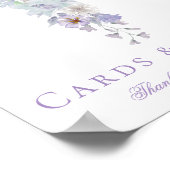 Lavender Floral Cross Baptism Welcome Poster (Hoek)