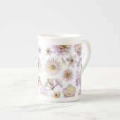 Lavender Floral Deco Bone China Porselein Kop (Voorkant rechts)