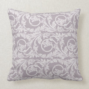 Lavender/Floral Design Reversisible Pillow Kussen