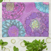 Lavender Floral Dish Towel Theedoek (Gevouwen)