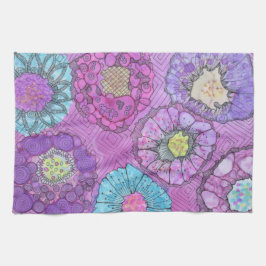 Lavender Floral Dish Towel Theedoek