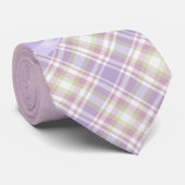 Lavender Floral Doodle Stropdas (Opgerold)