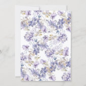 Lavender Floral Easter Brunch Invitation Kaart (Achterkant)