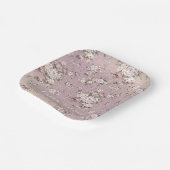  Lavender Floral Elegant Stijlvol Papieren Bordje (Gebogen)