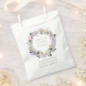 Lavender Floral Funeral Memorial Seed Packet Bedankzakje (Geknipt)