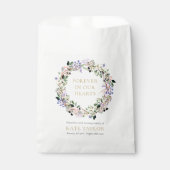 Lavender Floral Funeral Memorial Seed Packet Bedankzakje (Voorkant)