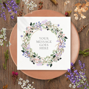 Lavender Floral Greenery Foliage Garland Servet